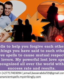 Bring Back Lost Love With Effective Love Spells +27717403094