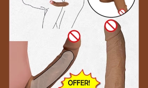 Try Realistic Double Hole Penis Sleeve with Extra Offer Call 9836794089