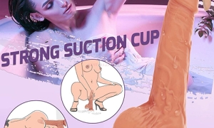 Realistic 8 Inch Dildo With Heating Feature 7 Speeds Call 9836794089